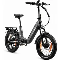 TTGO E-Bike Klapprad 20 Zoll, Fully, Vollfederung, 70Nm Hinterradmotor, 120km, max.150kg, 7 Gang SHIMANO, Kettenschaltung, Heckmotor, 720 Wh, (Softtail, hydr. Scheibenbremse, mit Bremslicht), F7, Drehmomentsensor, Lockout-Federgabel, Elektrofahrrad, 