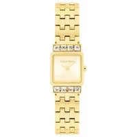Calvin Klein Quarzuhr Poise 25100162, Armbanduhr, Damenuhr, Edelstahlarmband, analog, Glassteine