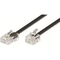 Goobay GOOBAY Telefon-Anschlusskabel, RJ11-RJ45, schwarz, 3 m Telefonkabel