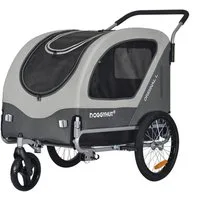 TIGGO Fahrradhundeanhänger DOGGYHUT Fahrradanhänger & Hundebuggy bis 35kg Hundeanhänger, Joggerfunktion