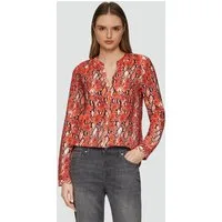 s.Oliver Langarmbluse Bluse Strukturierte Bluse aus Viskosemix