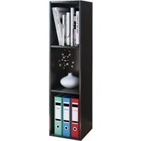 VCM Standregal Bücherregal Mendas H. 107 x B. 34 x T. 30 cm, Holzregal stehend, CD DVD Aufbewahrung