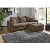 Jockenhöfer Gruppe Ecksofa Elmau L-Form, B: 235 cm, Liegef. 142x191 cm, mit Bettfunktion, Bettkasten & 2 Zierkissen