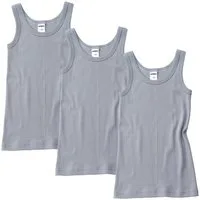 HERMKO Unterhemd 2800 (Pack, 3er) 100 % Bio-Baumwolle, Knaben Tank Top, hergestellt in EU, Feinripp