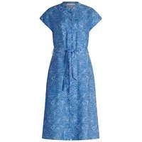 Betty&Co Cocktailkleid Kleid Lang 1/2 Arm BLUE/CREAM
