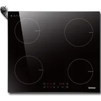 Karinear Induktions-Kochfeld Induktionskochfeld 60 cm 4 Platten, Einbau Kochfeld Induktion mit Stecker, 3500W 220-240V