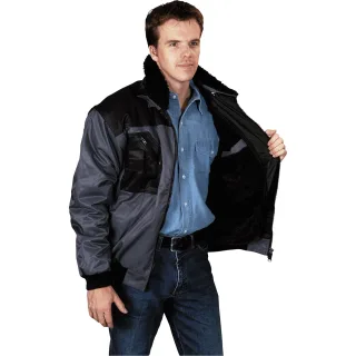 Pilotenjacken grau/schwarz grau/schwarz - 480460-XL