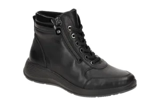 Waldl?ufer 698801 Damen Stiefeletten KALEA schwarz bequem mit Wechselfu?bett