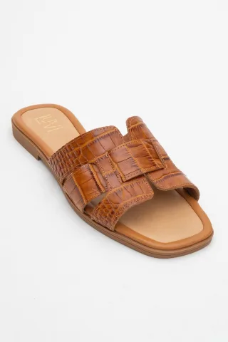 Notre Leder Flach Sandalen (Women)