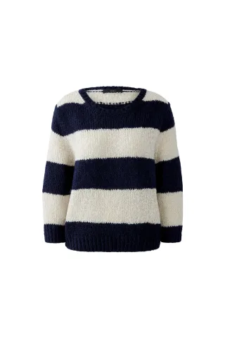 Oui - ESMY Pullover dk blue stone - Gr. - 44