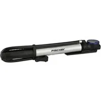 FISCHER Fahrrad Fahrradpumpe Mini-Standpumpe 2in1 85584, Manometer