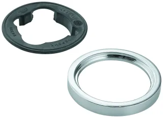 GROHE Rosette 48603 für WT-Batterien ohne Zugstange rund chrom, 48603000 48603000