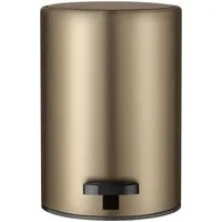 blomus Mülleimer Treteimer -MODO- Abfalleimer, Pedaleimer: moderner Badezimmereimer, 3L Volumen, mit Henkel, Soft-Close System, Kohlefilter