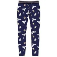 Harry Potter Leggings Harry Potter Leggins mit Eule Hedwig und Hogwarts Schriftzug