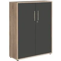 BMG Möbel Aktenschrank Office Edition (ideal für Aktenordner) 3 OH, abschließbar, Hochglanz lackiert oder matt