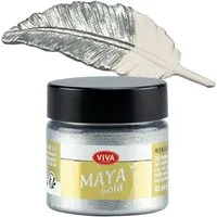 Viva Decor Acrylfarbe ViVA DECOR Maya Gold 45ml - Silber
