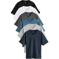 Next T-Shirt Essential T-Shirts mit V-Ausschnitt, 6-Pack (6-tlg)