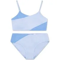 Abercrombie Kids Bustier-Bikini AFG CROSS WRAP 2 PC SWIMSUIT (2-St) im Colorblocking-Design, für Girlsq