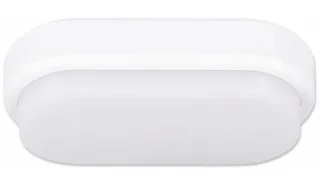 MÜLLER-LICHT LED-Wand- und Deckenleuchte 20300538, 9W, 650 lm, 4000K, IP54, Bewegungsmelder, oval