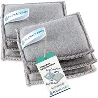 ELEXACLEAN Geschirrschwamm Waschbarer Spülschwamm, 6er Set, 10x8 cm, KLEINE VERSION