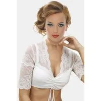 Moschen-Bayern Dirndlbluse Dirndlbluse Damen Trachtenbluse zum Dirndl Kurzarm Spitzenbluse festlich Farbe: Creme Elfenbein Spitzenbluse, Trachtenbluse, Bluse, festlich, Spitze, Dirndlbluse