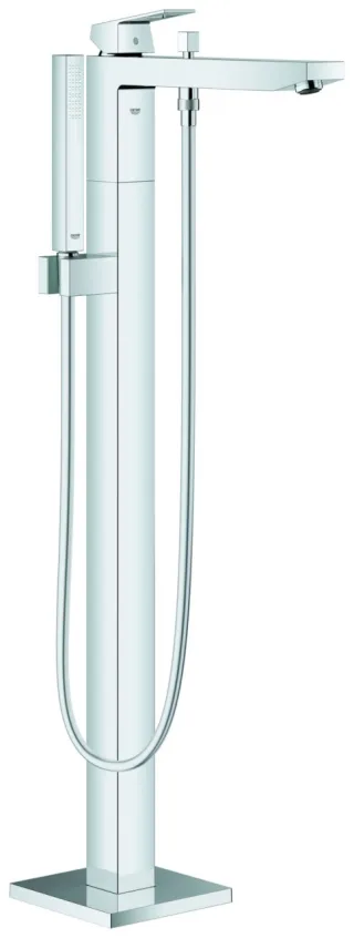 Grohe EH-Wannenbatterie Eurocube 23672 Fertigmontageset Bodenmontage chrom, 23672001 23672001