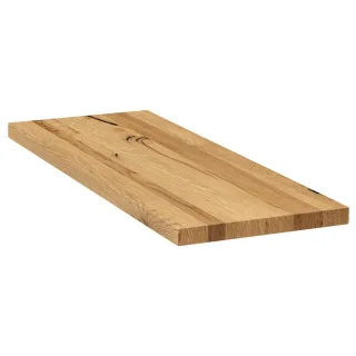Holzfensterbank Eiche, Massivholz, Natureiche, 150 x 50 mm, ohne Eckausschnitt, individuell konfigurieren