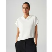 OPUS Kurzarmshirt SAHUDI mit Rippstruktur