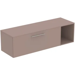 Ideal Standard Möbel-Set 160cm i.life B 1 Auszug 1 off.Fach Gr.Chrom Greige matt, T5838NH T5838NH
