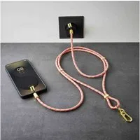 Intenso Smartphone-Tragegurt Charging Lanyard Handykette als Ladekabel Datenkabel 1,65m neon mix