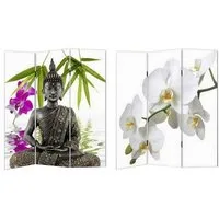 HTI-Line Paravent Paravent Buddha (Stück, 1 St., 1 Paravent), Raumteiler Sichtschutz Trennwand