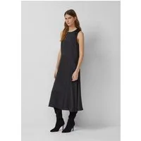 s.Oliver Midikleid Kleid Ärmelloses Satinkleid mit diagonaler Ziernaht