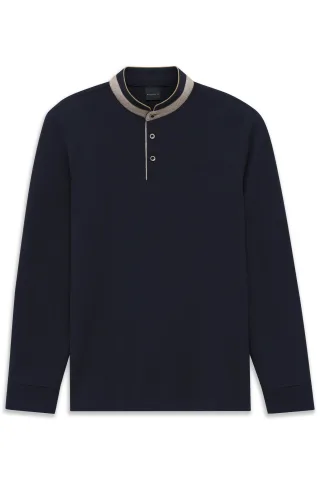 bugatti - Herren Polo 1/1 Arm marine - Gr. - 3XL