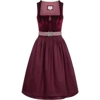 Nübler Trachtenkleid Midi Dirndl Kalere in Beere von Nübler - Rocklänge 60 cm