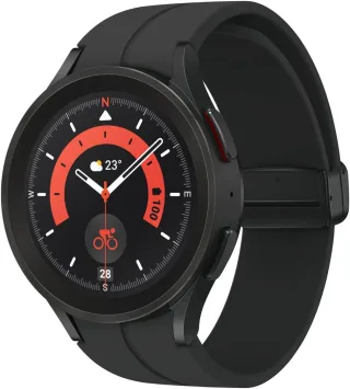 Samsung Galaxy Watch 5 Pro [WiFi + LTE inkl. Sportarmband schwarz] 45mm Titangehäuse schwarz