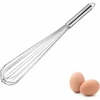 WESTMARK Schneebesen Pro, für die Profiküche, starr, silber, 48 cm, groß, rostfrei, spülmaschinengeeignet, ergonomischer Griff