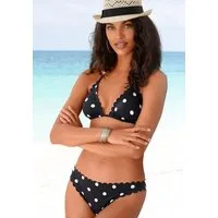 LASCANA Triangel-Bikini-Top Jada, mit Muschelkante und Pünktchen