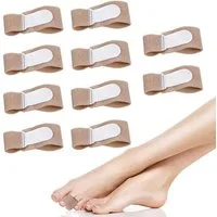 COOL-i ® Hallux-Bandage, 10 Zehenbänder, Schienenbandage & Fingerschutz für Zehenkorrektur