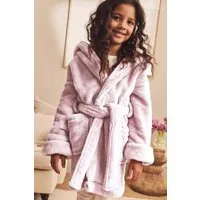 Next Kinderbademantel Weicher Fleece-Morgenmantel, Polyester (recycelt), Polyester