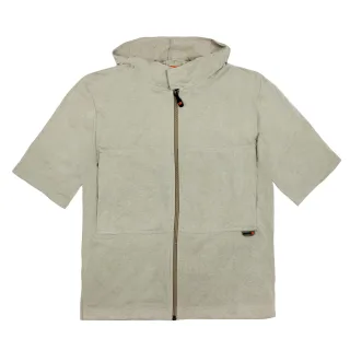 Nike Retro Zip-Up Kapuzen-T-Shirt - Beige
