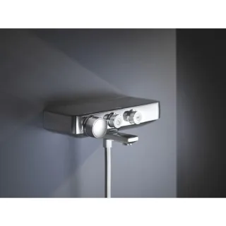Grohe Grohtherm Wannen-Thermostat 34718000 chrom, DN 15, Wandmontage