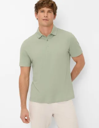 Brax Herren Polo Style PEPE herb, hellgrün, Gr. L