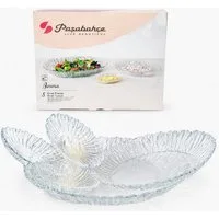 Pasabahce Schüssel Aurora Oval Platten Set 5-teilig, Glas, (5-tlg)