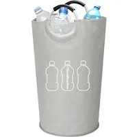 hausleben Flaschensammler mit Aluminiumgriffen (1 St), 90L – faltbar – wasserabweisend