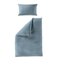 BIERBAUM Bettwäsche Chic Uni, Seersucker, 2 teilig, Schickes Unidesign: Modern und elegant für jedes Schlafzimmer