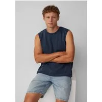 QS Muskelshirt T-Shirt Gewaschenes Tanktop aus Strukturjersey