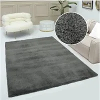 OTTO home Hochflor-Teppich Microfaser Teppich Magong, besonders weich, sehr feiner Flor, rechteckig, Höhe: 30 mm, uni, Wohnzimmer, Schlafzimmer, Kinderzimmer, auch rund und als Läufer
