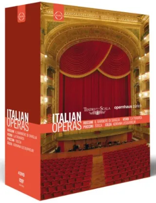 CILEA PUCCINI ROSSINI VERDI (4 DVD Box) - Italienische Opern zum Sonderpreis