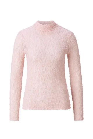 Rich & Royal - Jersey Lace Turtleneck Longsleeve powder ros� - Gr. - XS