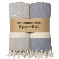 furora HOLIDAY Saunatuch Saunahandtuch Saunatuch Damen + Herren, Hamamtuch groß 100x200 XXL